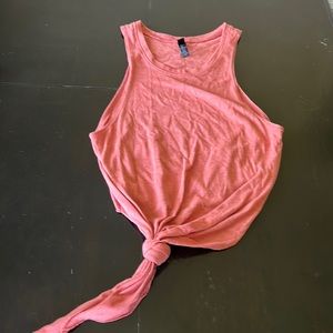 Terracotta tied tank top